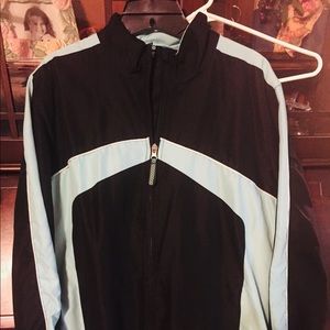bcg black and aqua blue jogging suit